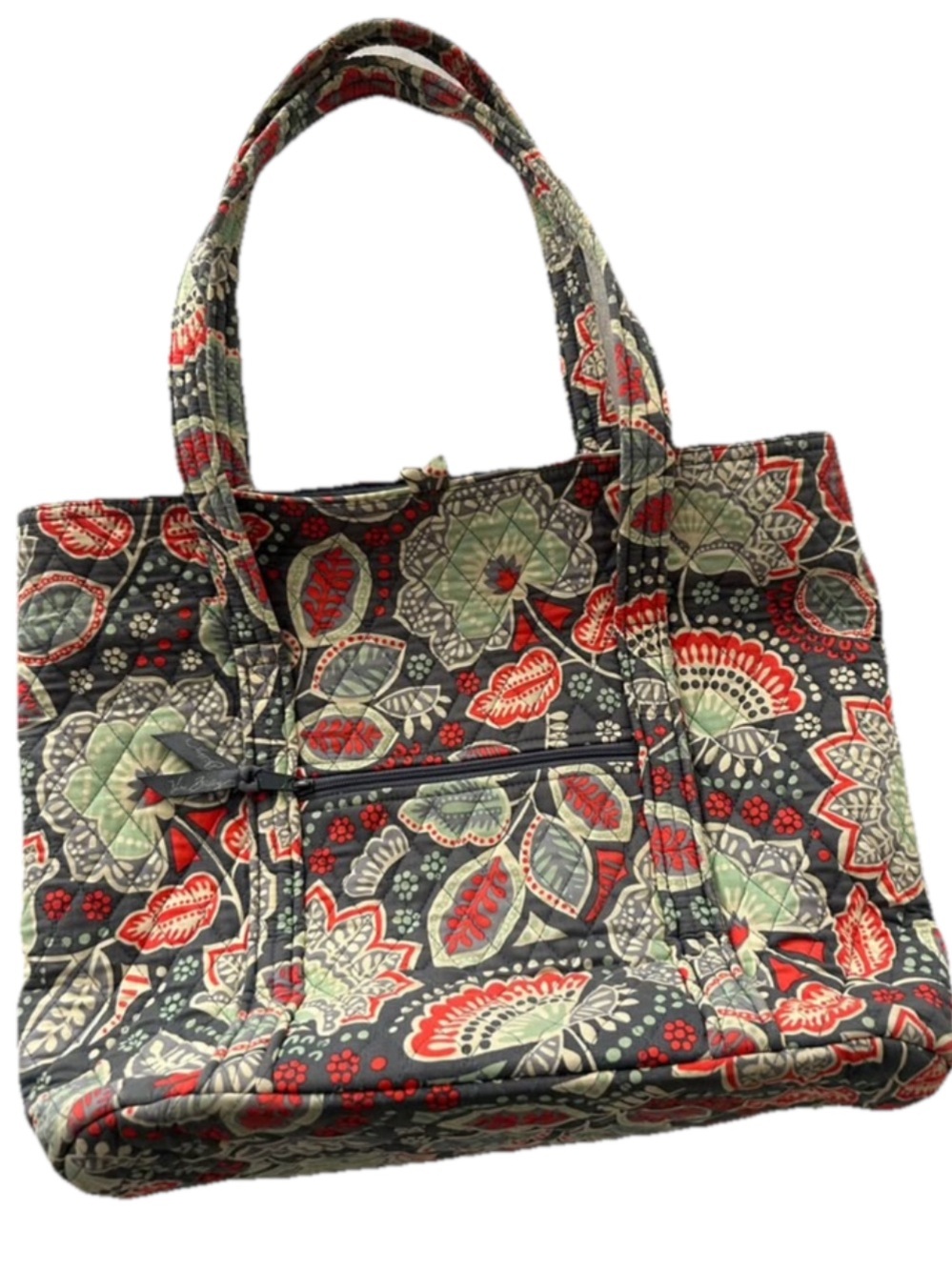Vera Bradley Nomadic Floral Quilted Cotton Shoulder Tote Bag Purse